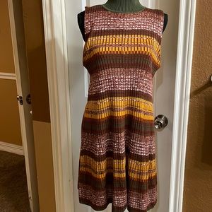 Sleeveless Stretch Sweater /Shirt dress